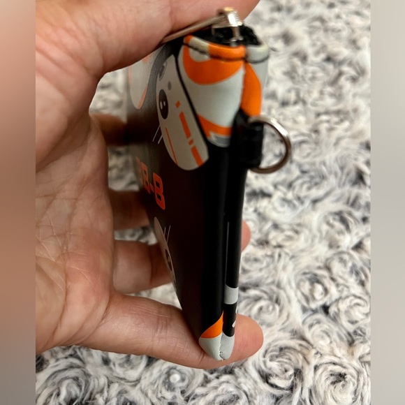 Star Wars BB-8 Robot Zippered Coin Purse Bag Case Droid Lucas Film Merch Kawaii - Picture 4 of 7